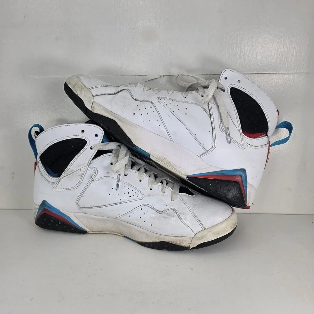 Size 11.5 - Air Jordan 7 Orion Retro Sneaker Shoes 2010 White  304775-105 No Box